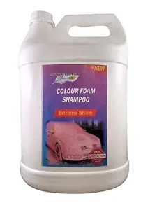 S.R.S.C Pink Foam Booster Car & Bike Foam Wash Concentrate Liquid Gel 5 Litre(for Bucket, Foam & Snow Foam Wash)
