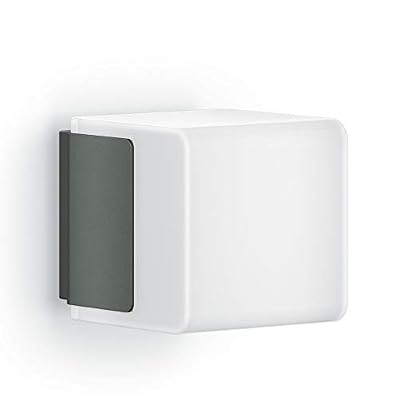 STEiNEL Applique murale d'extérieur Steinel L 835 LED iHF Cubo anthracite, applique murale LED, détecteur de mouvement 160°, mise en réseau, commande via app