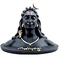 Shiva's polyresin Adiyogi Shiva Idol (4 inches , Matte Black )
