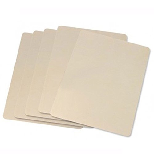 Hommii 5 x Tattoo 8 x 6 Inch Übungshaut Übung Haut Skin leer Kunsthaut Ohne Motiv