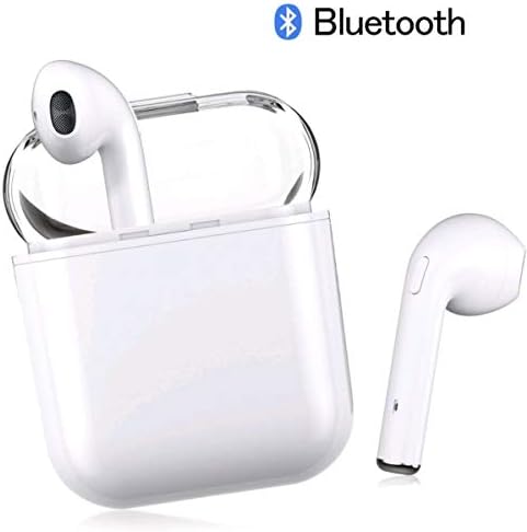 Bluetooth Headset, Wireless Headset Bilateral Call Bluetooth Headset 4.2in-Ear Earphones Stereo in-Ear Microphone Built-in Handsfree Headphones for Apple Airpods Android/iPhone