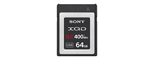 Sony 64GB XQD Flash Memory Card - G Series QDG64A ( Read 400MB/s and Write 350MB/s) with USB3.1 (Gen1) XQD USB adapter