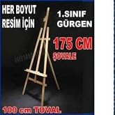 Ahşap Resim Şovalyesi Her &Ouml;l&ccedil;&uuml;ye Ayarlı Profesyonel Ressam Şovalesi, B&uuml;y&uuml;k Boy Ahşap Resim Ş&ouml;valesi