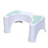 Tabouret de bain antidérapant en plastique épaissi Chifans pour WC, tabouret repose-pieds pour enfants et adultes vert clair