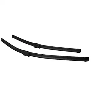 PSA WB1016 Front Windscreen Wiper Blades Set for Laura Model Set of 2 Pieces(24 Inches and 19 Inches, Black)