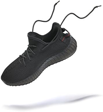 TIANGBOLUN Boost 350 v2 Mens Running Shoes Yeezy Woman Trainers Ultraboost Sneakers (US_4/EUR_36/cm_22, Black and Red)