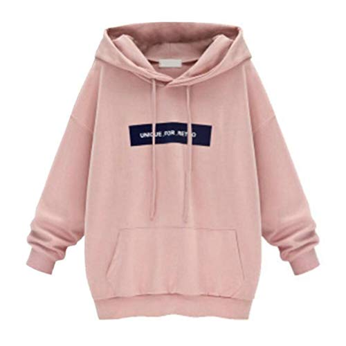 Sweatshirt Femme Pull Amlaiworld Femmes Sweat à Capuche à Manches Longues Pull à Capuche Pullover Grande Taille Sweat Chandail lâche Lettre à Capuche Tops Blouse