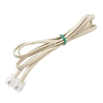 Generic 6P4C RJ11 Telephone Extension Fax Modem Cable Line 3.3Ft Length Beige