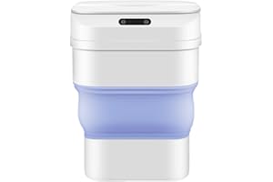 BIWOND WONDERFUL EXPERIENCE Biwond Cubo de Basura Inteligente Waste Fold (Sensor Infrarojos Automático, Eléctrico, 17,5L / 8 l, Antibacterias, Plegable, Rango de 30cm) - Azul