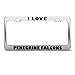 Produktbild I Love Peregrineperegrine Falcons License Plate Frame Stainless