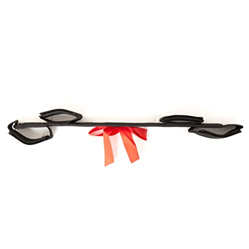 Wiftly Damen und Herren Bondage-Set Handschellen + Fußfesseln Mit roten Schleife Für Bondage SM Nylon Adult Sex-Spielzeug Fesseln Erwachsene-Bandage - 5