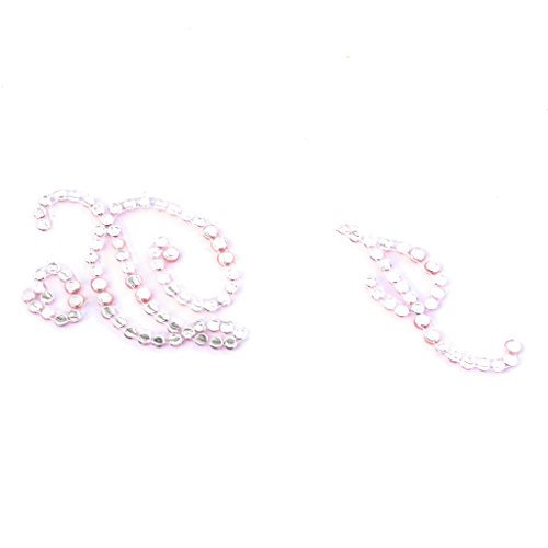 I do Hochzeit Brautschuhe Aufkleber Strass Motiv – Rosa - 5