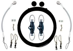 RUPP SINGLE RIGGING KIT W/NOK-OUTS - BLACK MONO 160'