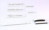 50 Magnetschilder Grabable con Bordo Marcador + 50 Ferroschilder