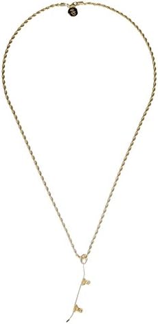 KING ICE Men Accessories / Necklace Solid Skateboard gold colored Standard size