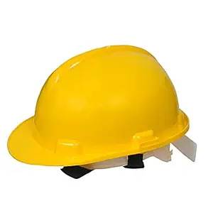 FASTECK Hard Hat Work Cap ABS Plastic Material Construction Protect Breathable Engineering Power Safety Labour Helmet (Yellow)