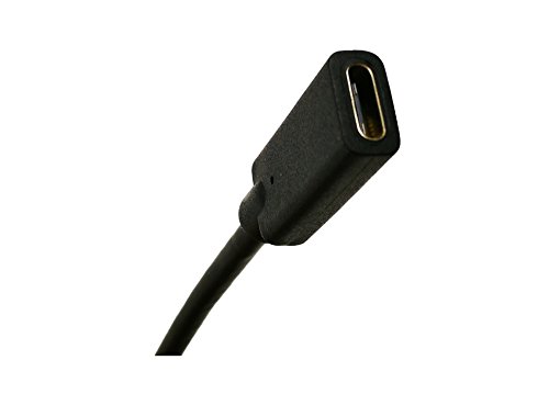 cerrxian New Style Standard usb3.1 usb-c Typ C Stecker auf Buchse Verlängerung Datenkabel für Apple MacBook 30,5 cm, Google Chromebook Pixel, Nokia N1, Nexus 5 x 6P, Lumia 950 950 X L & more-l = 0,6 m schwarz - 6