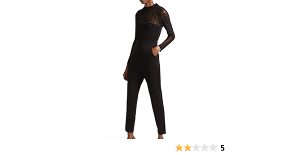 leah mesh & jersey jumpsuit