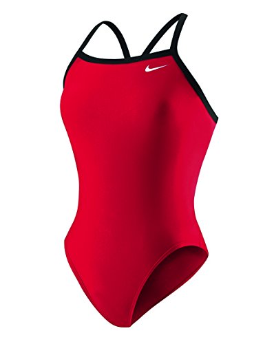 Nike - Bañador de competición de una pieza, para mujer - TESS0049-614-32, 32, rojo (UniversityRed)
