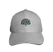 Produktbild Classic 100% Cotton Hat Caps Unisex Fashion Baseball Cap Adjustable deconstruction Typography Tree Out Words Print Design Logo Gray