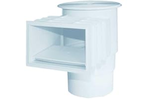 Productos QP Skimmer Boca 200 Abs Tapa Cuadrada, Negro, 42.5x46x28 cm, 500183C