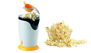 SOCHEP Electric Popcorn Maker Home Round Hot Air Popcorn Making Machine Kitchen Desktop for Party Festival Mini DIY Corn Maker 1200W