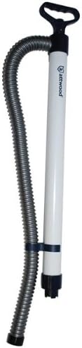 attwood11596-2 Emergency Hand-Operated Livewell Bilge Pump with Removable 32-inch Hose, White