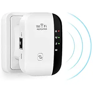 Wi-Fi Extender Signal Booster Wi-Fi Singal Range Repeater Up to 300Mbps Improves Wireless Coverage Access Point Integrated s LAN Port