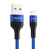 ⭐ [Lo que obtienes] - ATUMTEK Cable Lightning a USB, guía del usuario, correa de sujeción de cable, nuestra garantía [popular] de 36 meses favorita de los fanáticos y acceso al servicio al cliente.