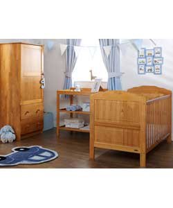 Obaby Beverley 3 Piece Nursery Furniture Set - Country Pine.