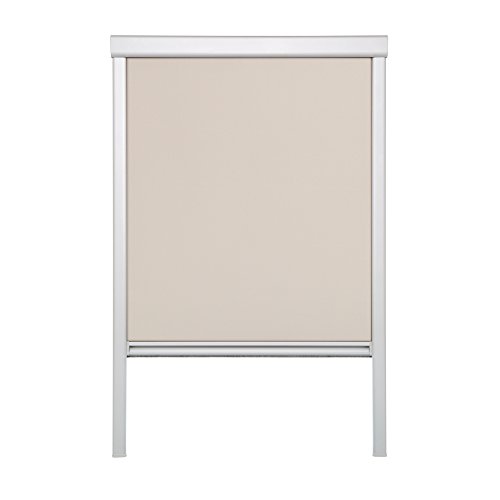 Lichtblick DRS.F06.05 Dachfensterrollo Skylight für Velux Dachfenster, Thermo, Verdunkelung - Creme (F06)