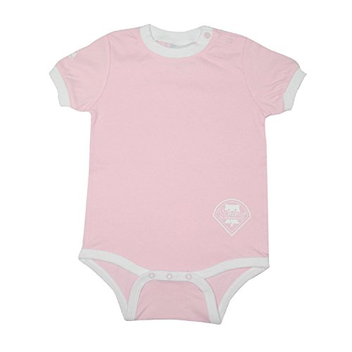 MLB Philadelphia Phillies Baby Girls One-Piece Short Ärmel Romper / Onesie 24M Pink