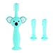 Produktbild Baby Beißring und Zahnbürste für Kinder von 0-3 Jahren, 360 ° weiche Silikon-Zahnbürste mit niedlichem Bärendesign (3er-Pack)