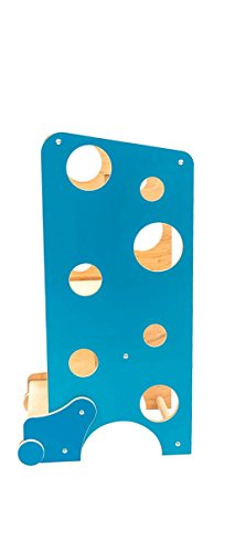 Preisvergleich Produktbild Leea Lernturm, Hochstuhl, Aktivitätentisch, Rutsche und Kreidetafel (blue)