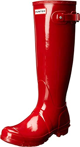Hunter Tall Gloss, Botas de Agua para Mujer, Rojo (Military Red), 39 EU