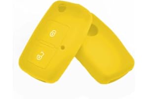 SALPIE Carcasa para llave de coche, accesorios de repuesto, carcasa de silicona para mando a distancia de coche, 2 3 botones, compatible con Volkswagen Beetle, Golf, Passat, Bora, Polo, Skoda, Fabia