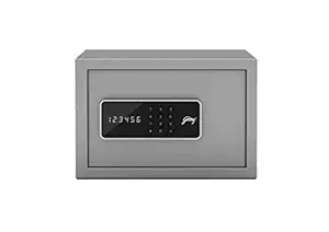 Godrej Security Solutions Forte Pro 10 litres Digital Electronic Safe Locker for Home & Office with Motorized Locking Mechanism (Light Grey)