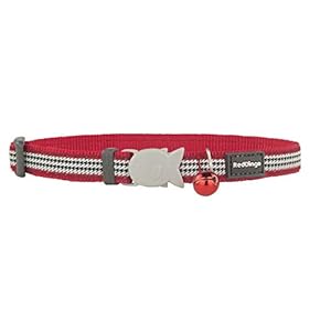 Red Dingo GmbH 9330725064515 Collar Gato Fang It, S, Rojo