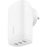 Belkin BoostCharge 3 Portlu USB-C G&uuml;&ccedil; Şarj Cihazı 67W PPS (Beyaz)