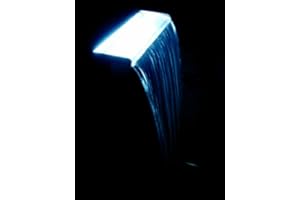 PRIMROSE.CO.UK Primrose 120cm Stainless Steel Cascade Waterfall Blue LED Light Kit