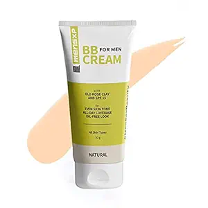 MensXP Mud Natural BB Cream For Men For Even Skin Tone 50 grm, Skin Shade 024 - Light