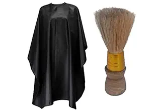 THE GRAND Professional Salon Cape Polyester Haircut Apron Barber Cape All saloon & Parlour Accessories Available Apron sheet With Shaving Brush Pack Of 1