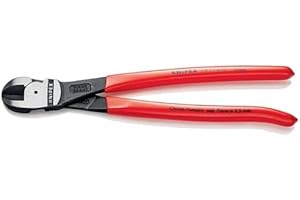 Knipex Kraft-Mittenschneider schwarz atramentiert, mit Kunststoff überzogen 250 mm 74 91 250