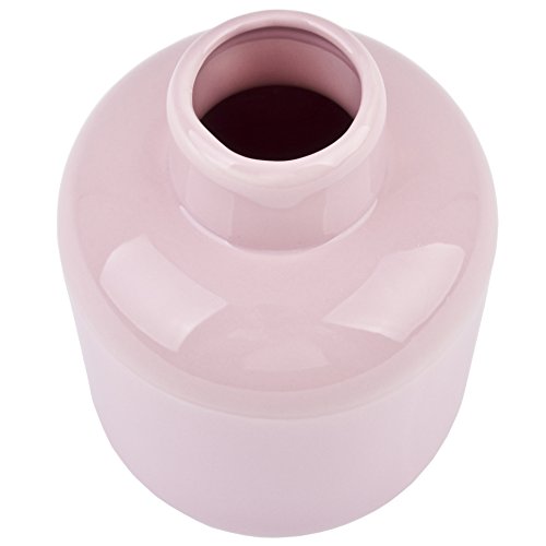 Vase Elysee Rouge Design Porzellan rosa Gefäß (18x13x13cm) - 2