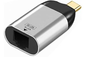 Cablecc - Adattatore di rete Ethernet Gigabit Ethernet da USB 3.1 a 1000 Mbps per laptop