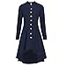 Produktbild MEIbax Damen Herren Steampunk Lace Up Kapuzen Trenchcoat Jacke Blazer Tops Outwear Lange Mantel Slim Tunika Frack Jacke Gothic Graben