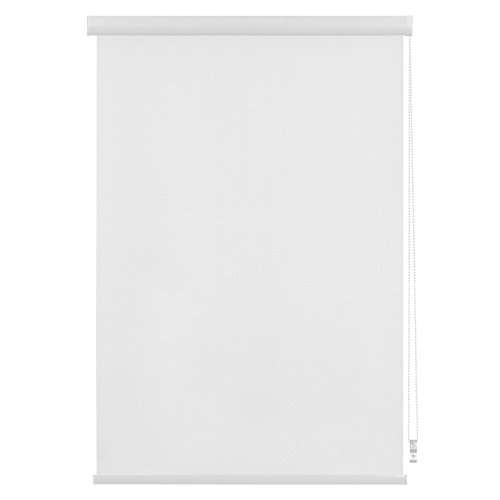 Lichtblick RVK.100.175.01 Thermo-Rollo Klebfix mit Kassette, ohne Bohren, Verdunkelung - Weiß 100 x 175 cm (B x L)