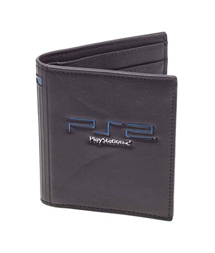 Preisvergleich Produktbild PlayStation Brieftasche PS2 Logo Nue offiziell Gamer Schwarz Bifold