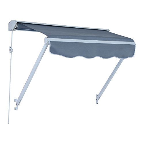 Outsunny Markise, grau, 122 x 70 x 23 cm, 840-153GY - 2