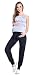 Mija - Relaxed Maternty Pants Trousers Harem Alladin 4012 (10, Black)
